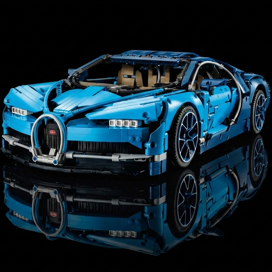 Bugatti Chiron Blue (3599 pieces)